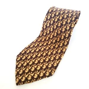 Christian Dior Monogram Pattern Silk Tie